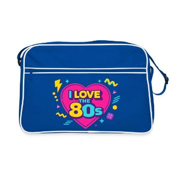 Disco Party 80s 80s - Retro Bag - blue/white - Front