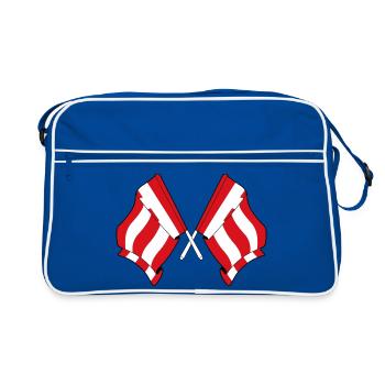 Drapeaux jumeaux d’Eindhoven - Sac Retro - bleu/blanc - Devant