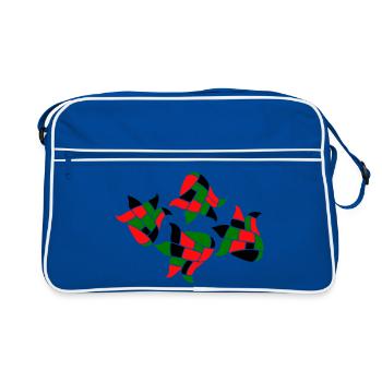 Fantasy de la Mosaïque - Sac Retro - bleu/blanc - Devant