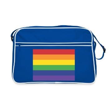 Rainbow flag - Sac Retro - bleu/blanc - Devant