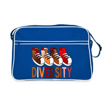 Diversity Sneakers - Sport - Retro Bag - blue/white - Front
