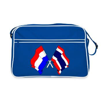 Flag Netherlands Thailand - Retro Bag - blue/white - Front
