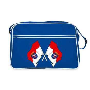 Drapeaux traversés Hesse - Sac Retro - bleu/blanc - Devant