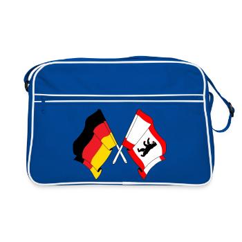 Flag Germany, Berlin - Retro Bag - blue/white - Front