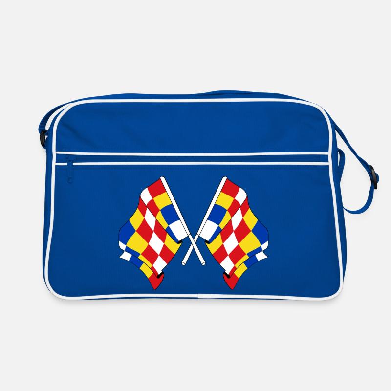 Two flags Antwerp Belgium Retro Bag