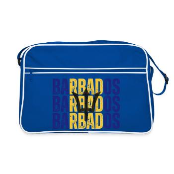 Drapeau de la Barbade, fierté barbadienne - Sac Retro - bleu/blanc - Devant