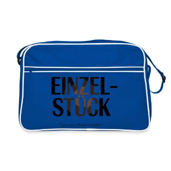 Une seule pièce peut contenir de petits défauts Humoristique - Sac Retro - bleu/blanc - Devant