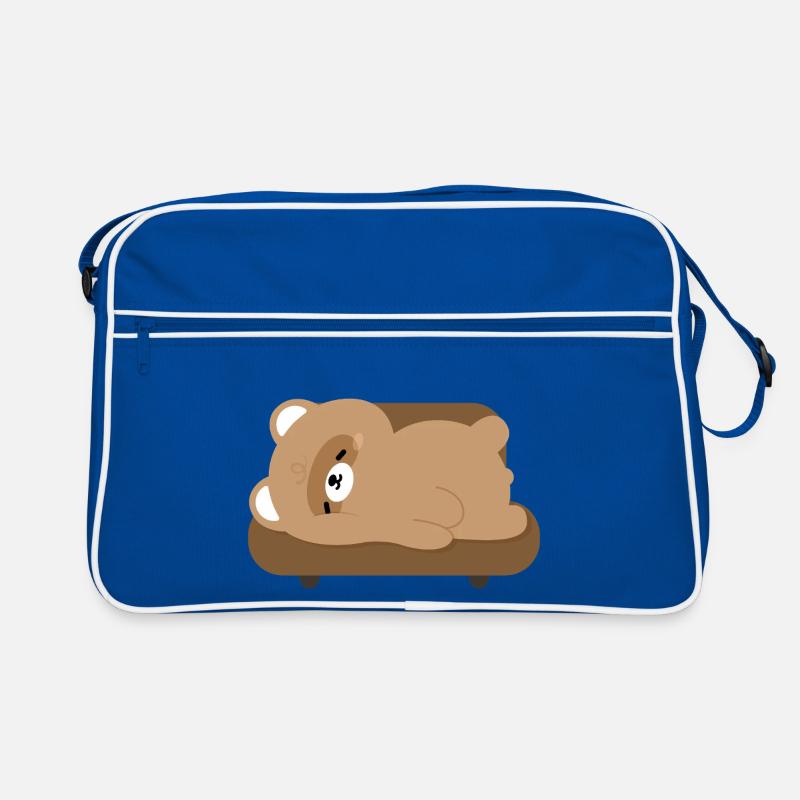 Tired Beaver on Couch Retro Bag