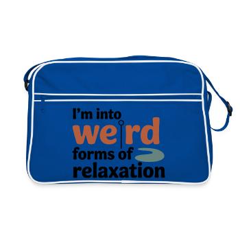 Formes étranges de la profession de relaxation de l’acupuncteur - Sac Retro - bleu/blanc - Devant