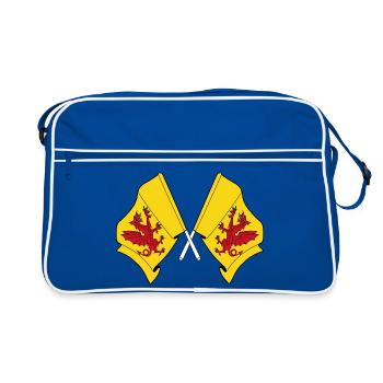 Deux drapeaux franchis – Somerset - Sac Retro - bleu/blanc - Devant