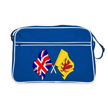 Somerset + Great Britain crossed - Retro Bag - blue/white - Front