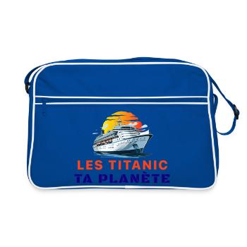 Les_titanic_ta_plante - Sac Retro - bleu/blanc - Devant
