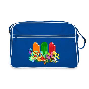 Summer Vibes - Retro Bag - blue/white - Front
