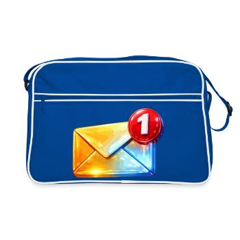 Premier email de badge - Sac Retro - bleu/blanc - Devant