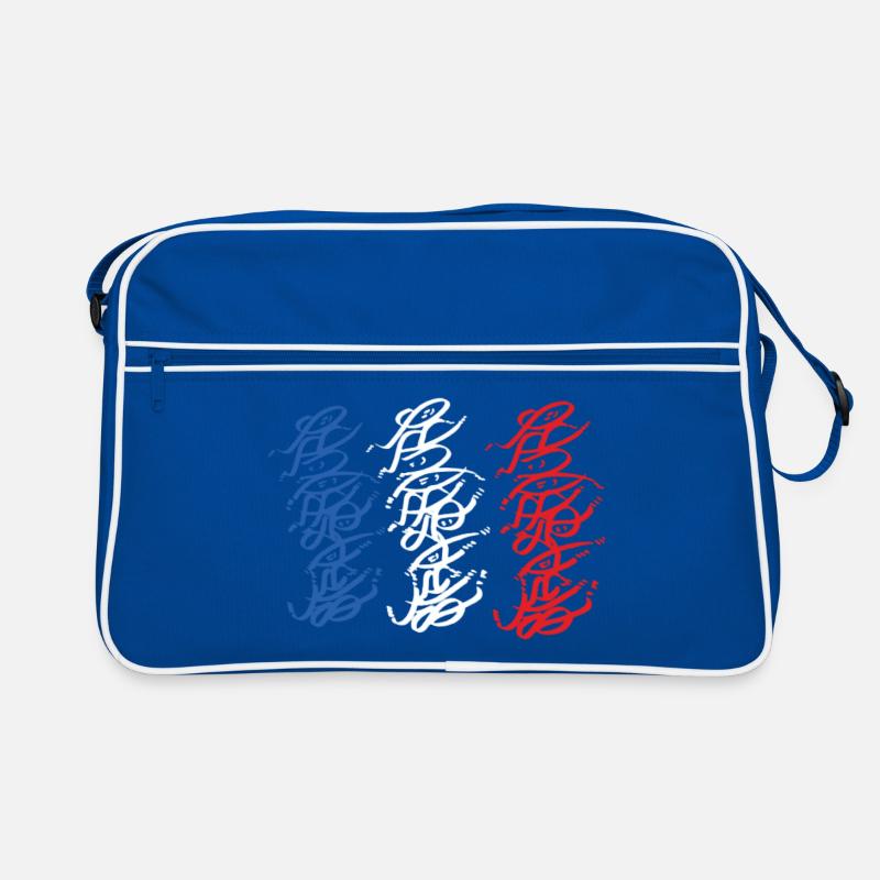 Sweat à capuche tricolore Strasbourg Graffiti Sac Retro
