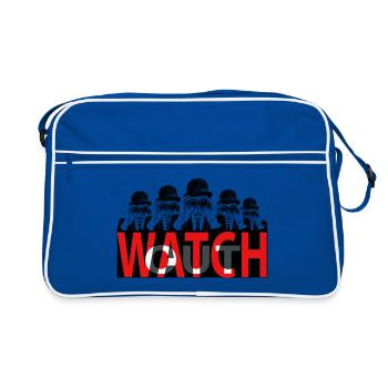 Fais gaffe - Sac Retro - bleu/blanc - Devant