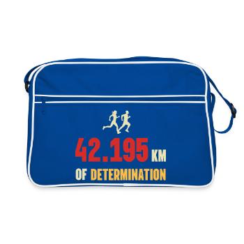 Marathon - 42.195 km of Determination - Retro Bag - blue/white - Front