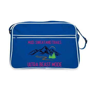 Ultra Running - Boue, sueur et sentiers - Sac Retro - bleu/blanc - Devant