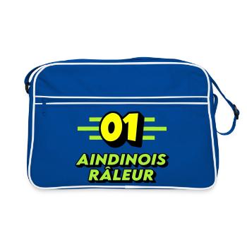 Aindinois râleur - Sac Retro - bleu/blanc - Devant