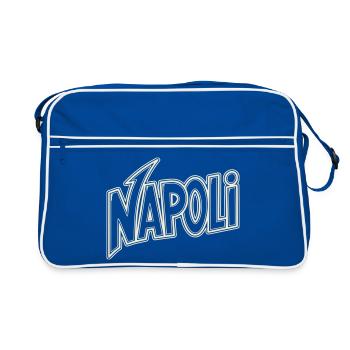 Napoli Neon Lettering - Retro Bag - blue/white - Front