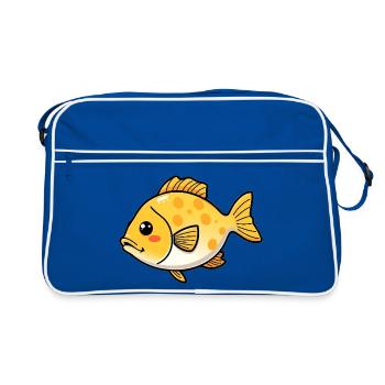 Poisson - Sac Retro - bleu/blanc - Devant