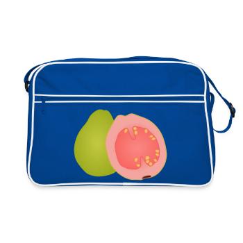 Guava Pop Art - Retro Tasche - Blau/Weiß - Vorne