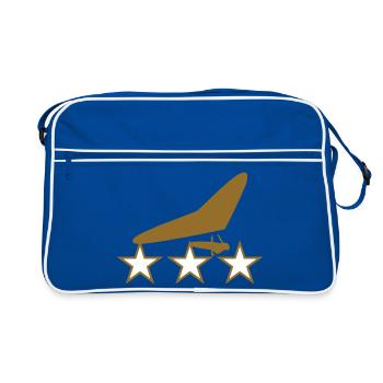 Insigne Deltaplane Or et Étoiles - Sac Retro - bleu/blanc - Devant
