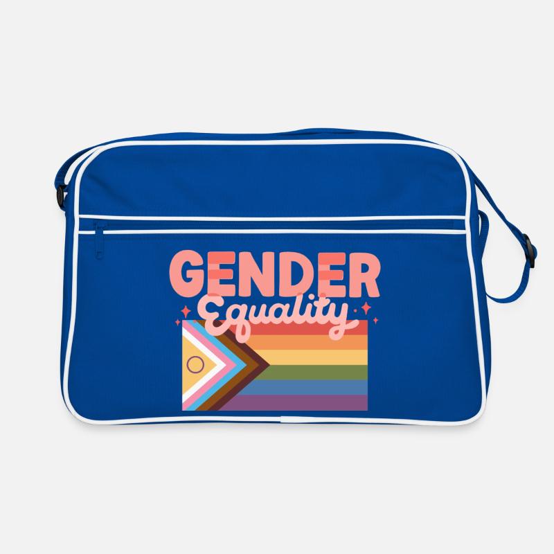 Gender Equality Pride Flag Statement Design CSD Retro Tasche