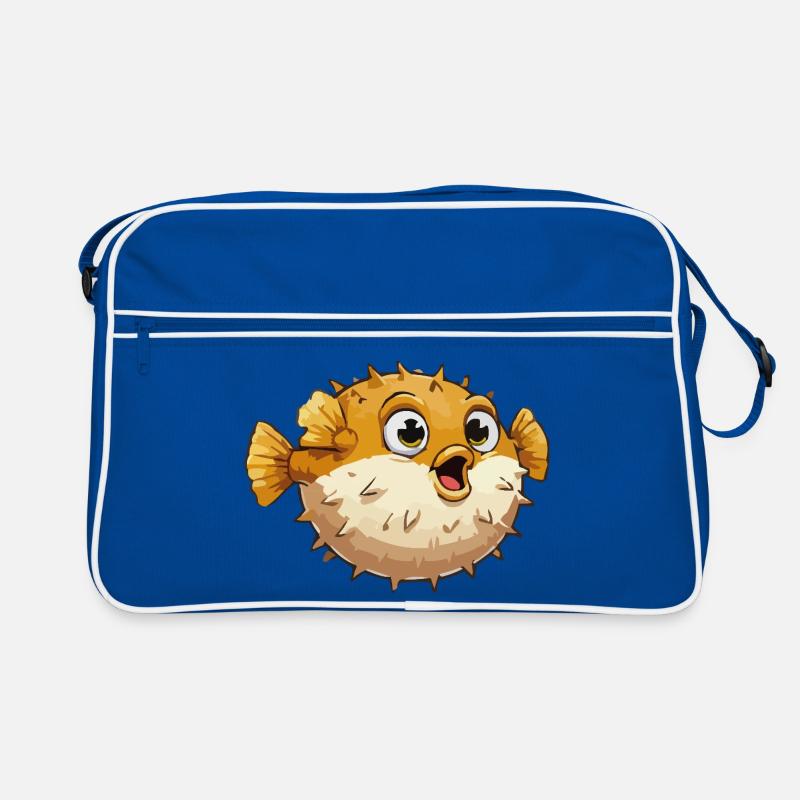 Bande dessinée du poisson-globe Sac Retro