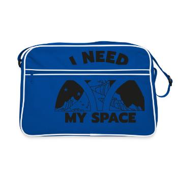 MY SPACE - Retro Bag - blue/white - Front
