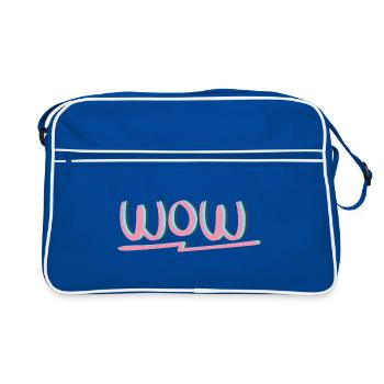WOW Bekleidung & Accessoires - Retro Tasche - Blau/Weiß - Vorne
