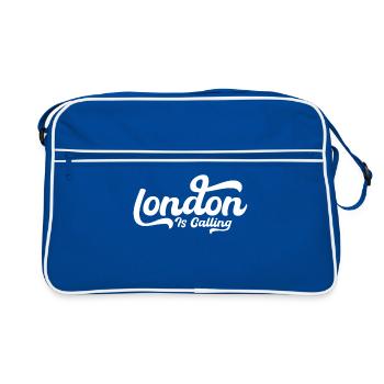 London Is Calling, Aesthetic - Retro Bag - blue/white - Front