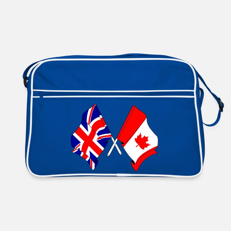 Drapeau de l’Angleterre et drapeau du Canada Sac Retro
