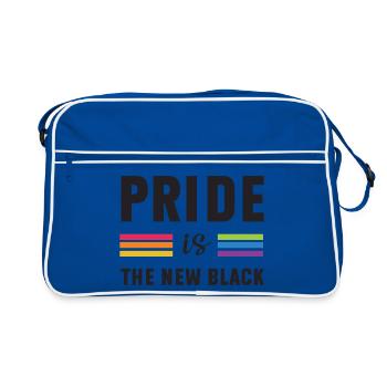 LGBTQ Pride Month - Pride is the New Black - Retro Bag - blue/white - Front