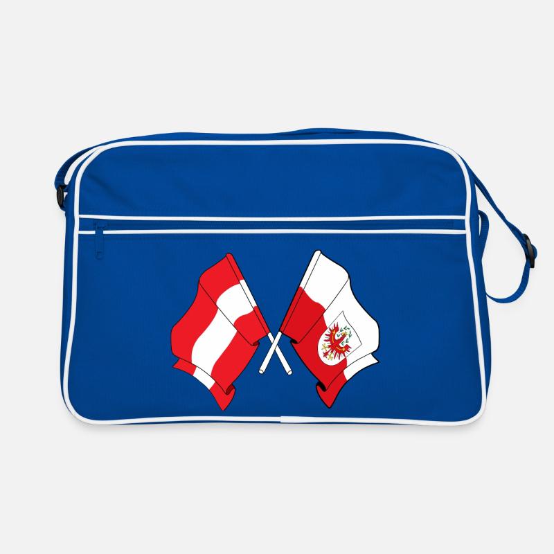 Austria & Tyrol Flag Crossed Retro Bag