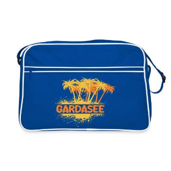 Fête : lac de Garde - Sac Retro - bleu/blanc - Devant