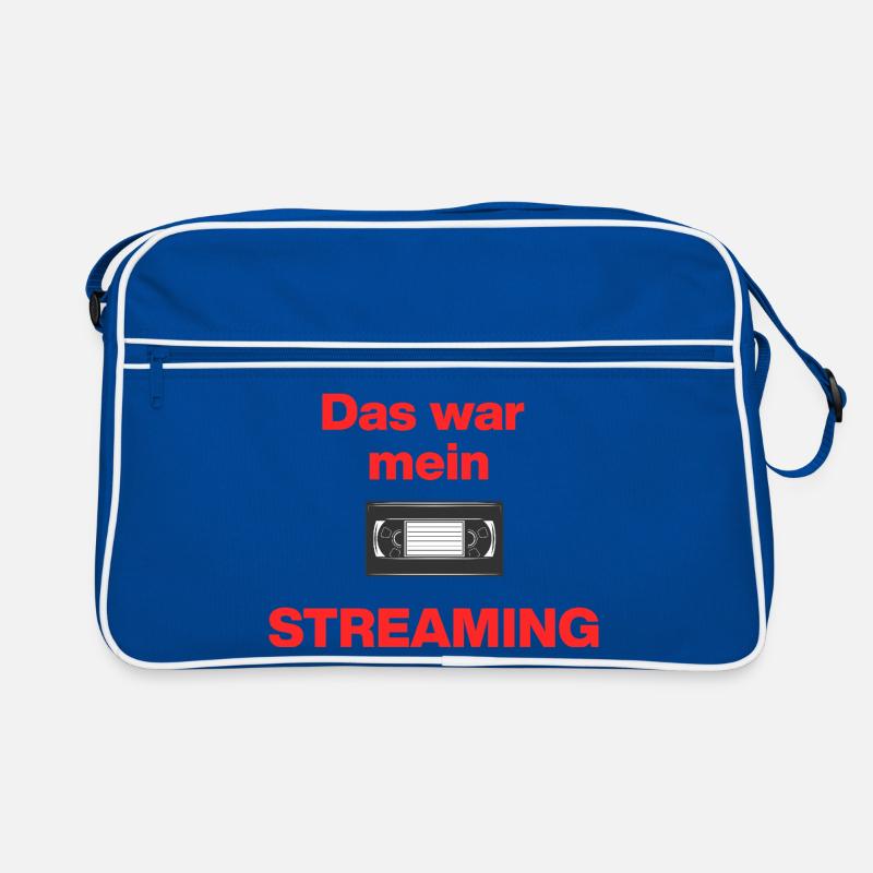 Das war Streaming, Videokasette früher, damals Retro Tasche