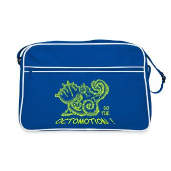 Faites la Poulpe – Pieuvre Drôle & Mer - Sac Retro - bleu/blanc - Devant