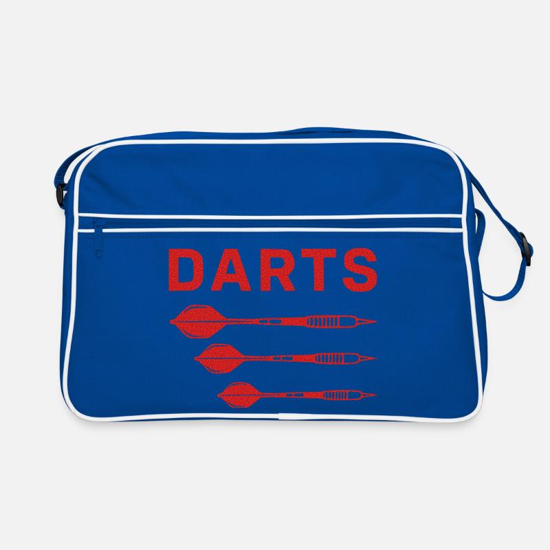 Rotes Darts Trio Design Retro Tasche