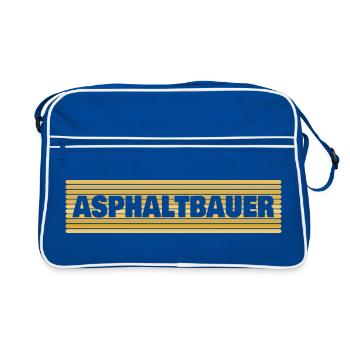 Asphalt Builder - Retro Bag - blue/white - Front