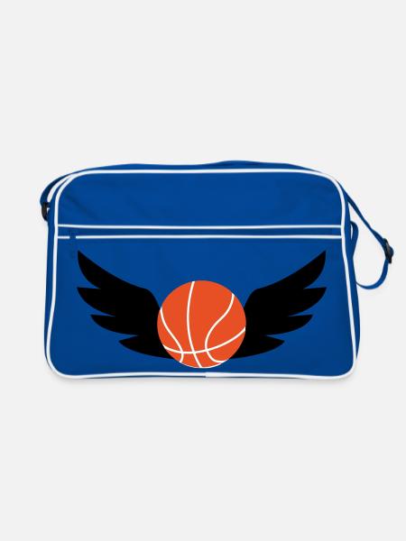 Basketball / Basketball / Basktet-Ball / Sports - Retro Bag - blue/white - Front