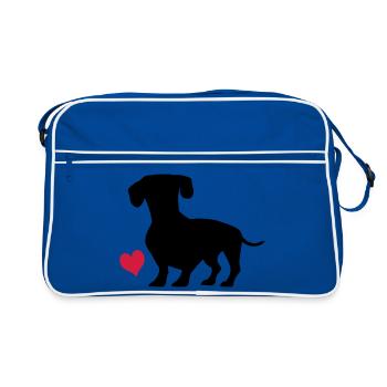 Dackel - Sac Retro - bleu/blanc - Devant