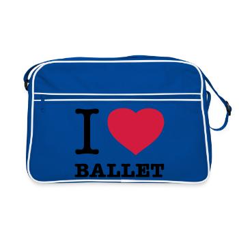 J’AIME LE BALLET Ballett - Sac Retro - bleu/blanc - Devant