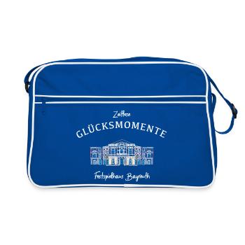 Kultiges Festspielhaus Bayreuth, Bavière - Sac Retro - bleu/blanc - Devant