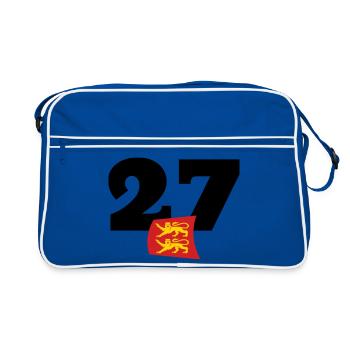 Normandie - Eure - 27 - Sac Retro - bleu/blanc - Devant