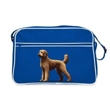 Labradoodle - Sac Retro - bleu/blanc - Devant