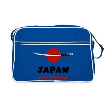 Japon – Terre de la Lame Montante - Sac Retro - bleu/blanc - Devant