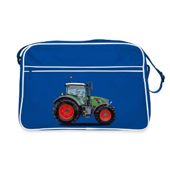 Tracteur que tout le monde aime - Sac Retro - bleu/blanc - Devant
