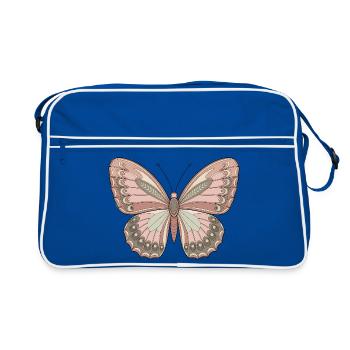 Papillon bohème - Sac Retro - bleu/blanc - Devant