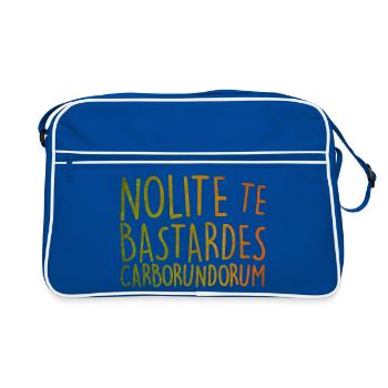 Nolite Te Bastardes Carborundorum - Retro Bag - blue/white - Front